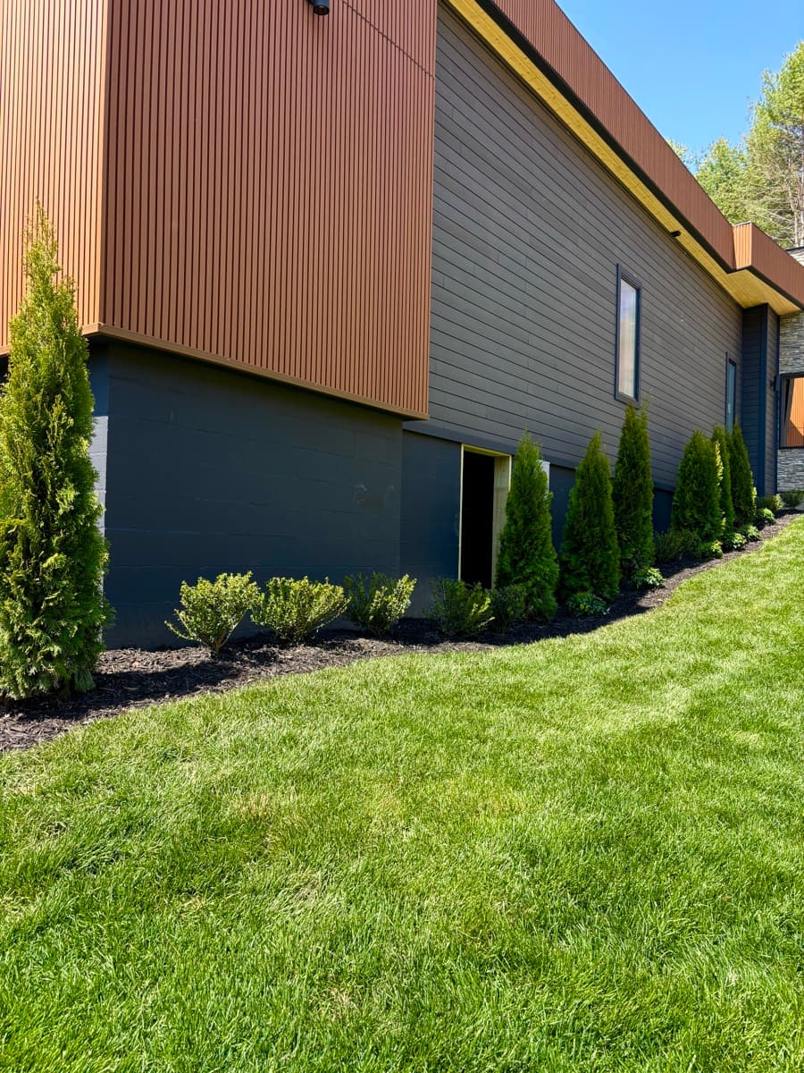 Professional landscaping work